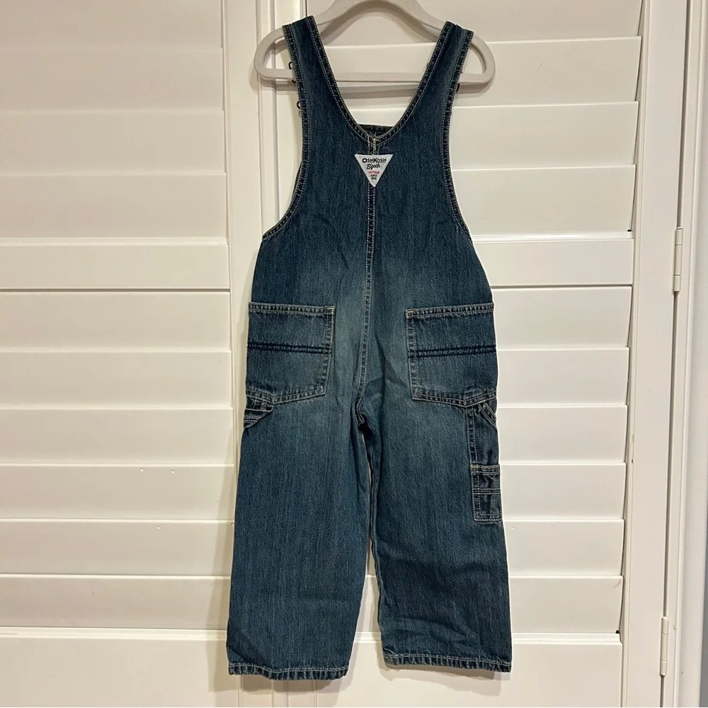 Oshkosh Bgosh Classic Denim Overalls Blue Size 3T